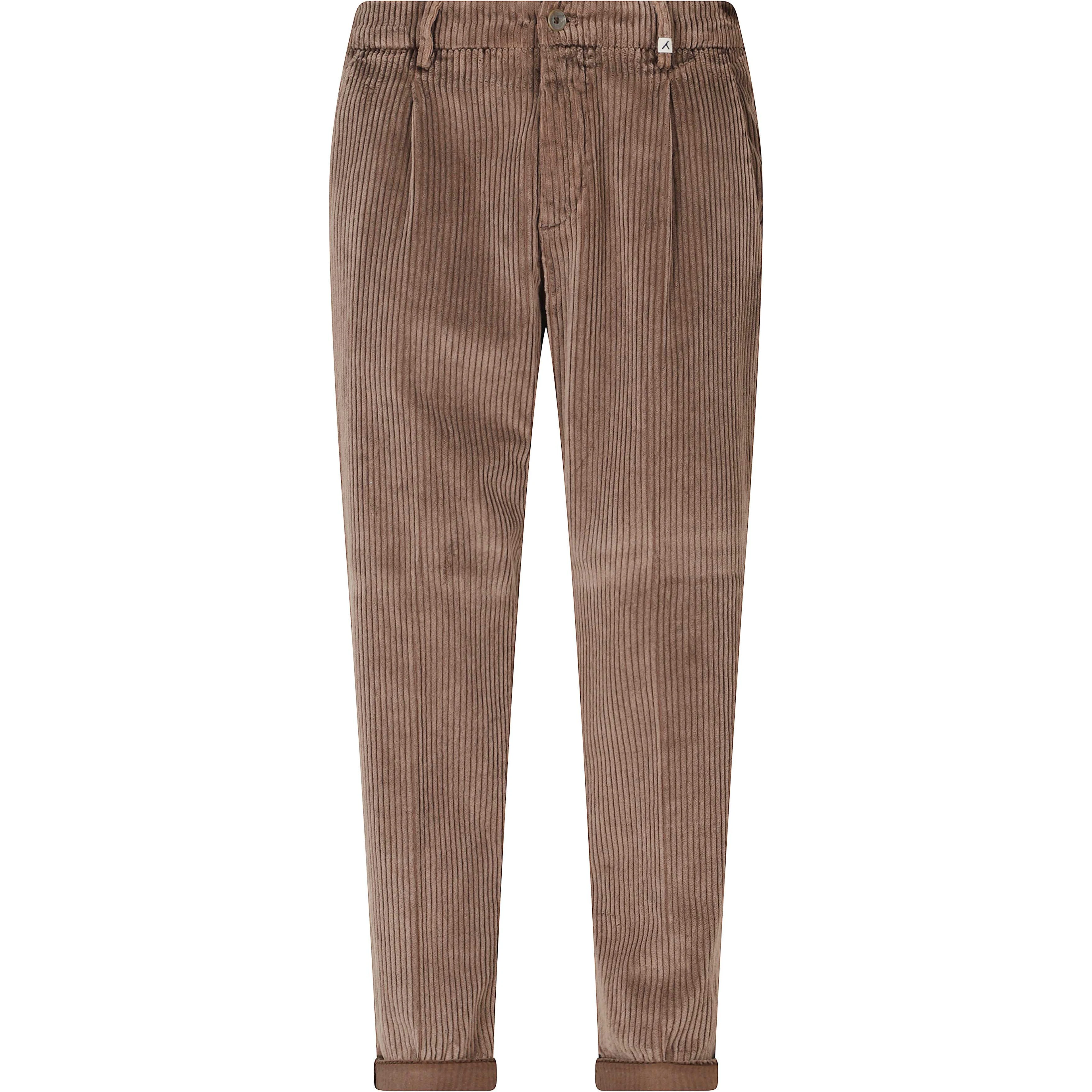 PANT 1 PINCES VELLUTO ROCCIA