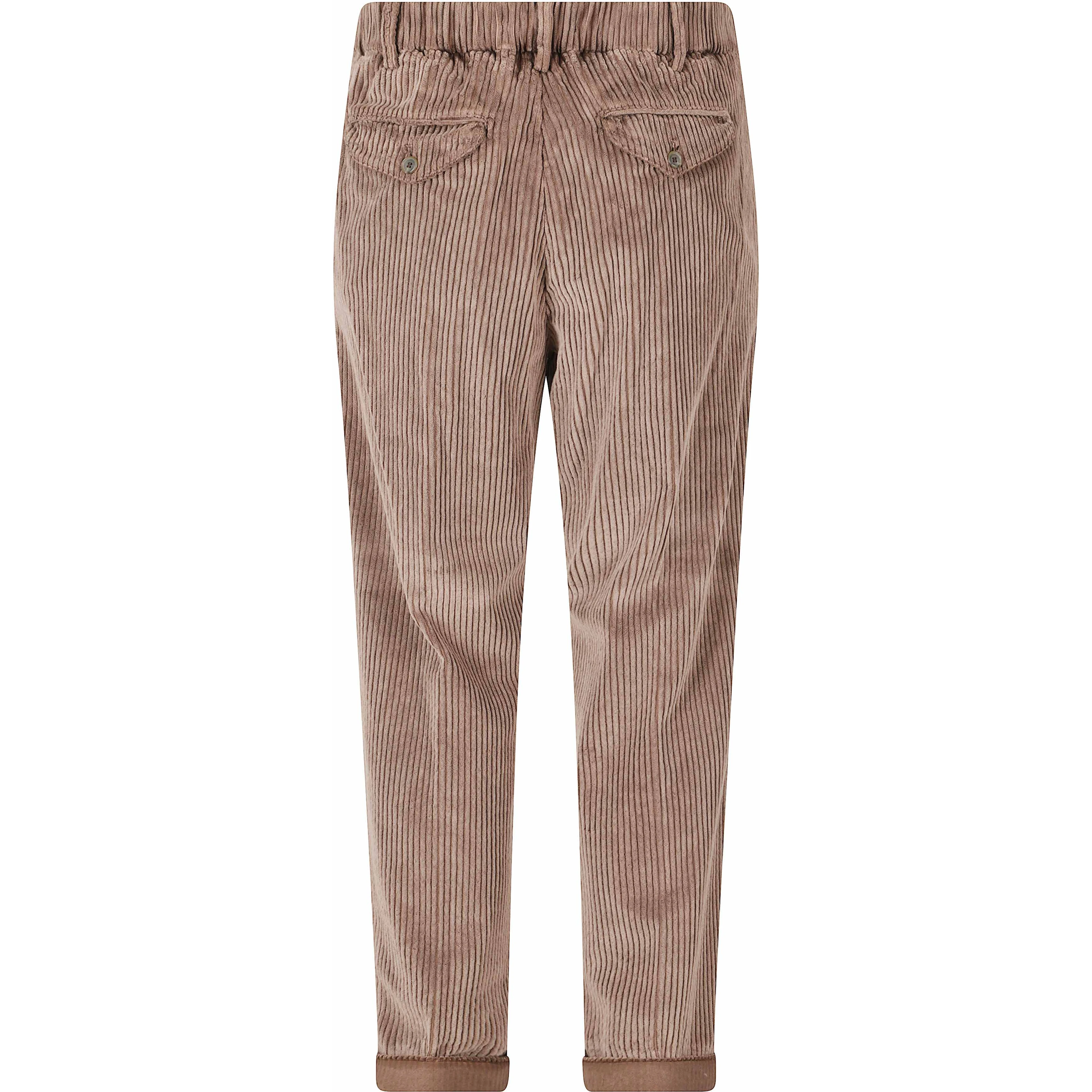PANT 1 PINCES VELLUTO ROCCIA