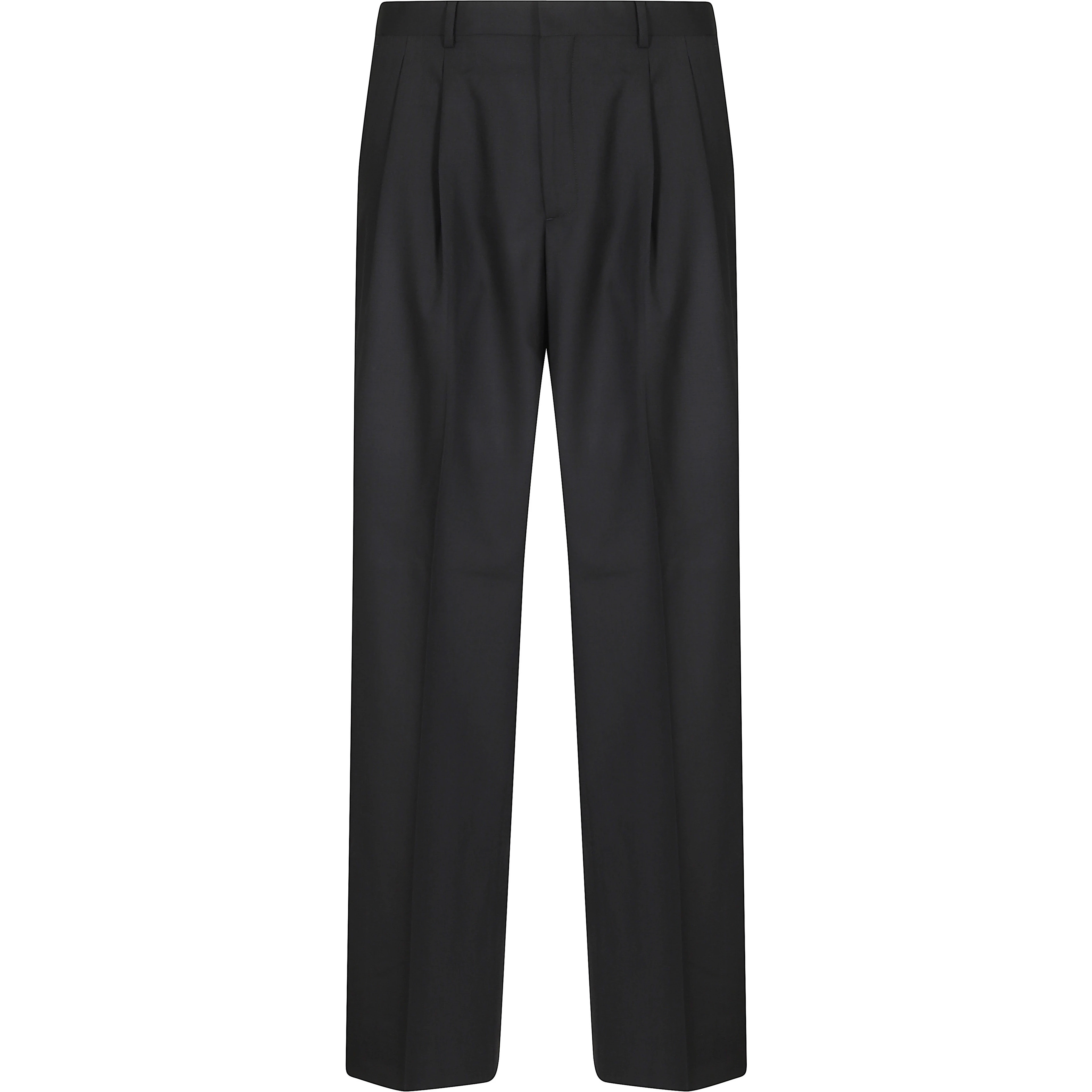 WIDE PLEATED TROUSER TROPICAL WOOL