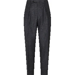 PANTALONE OVER FIT FLANELLA DI LANA