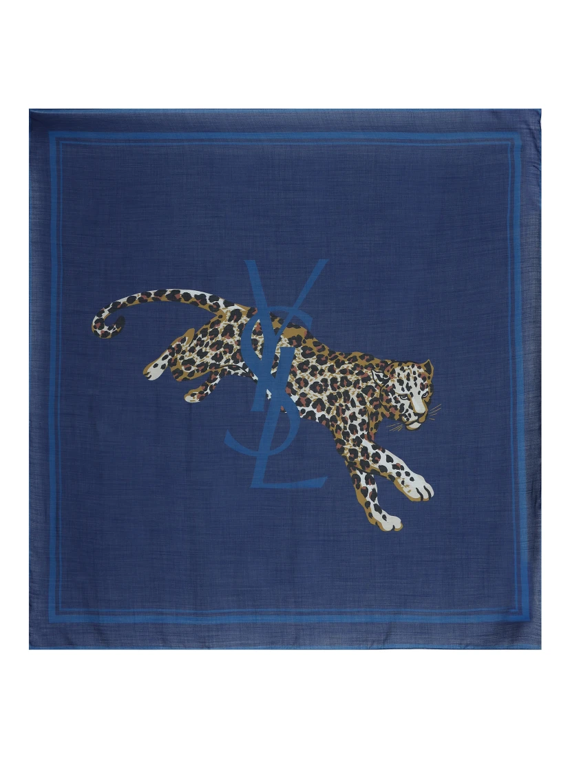 Saint Laurent  Scarfs Blue
