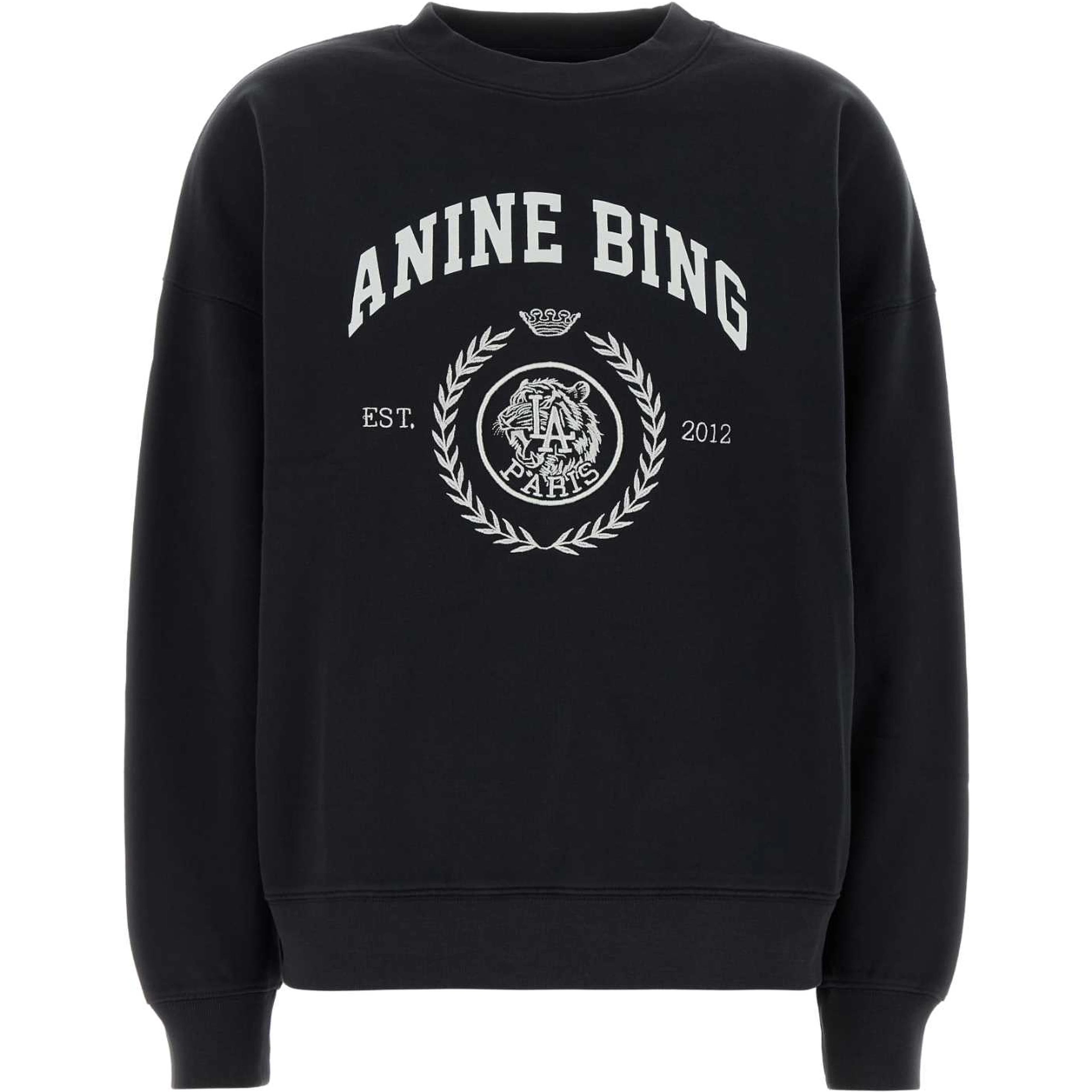 MILES SWEATSHIRT COLLEGIATE - VINTAGE BLACK