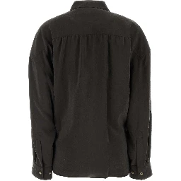 STRAIGHT COLLAR TWISTED SHIRT