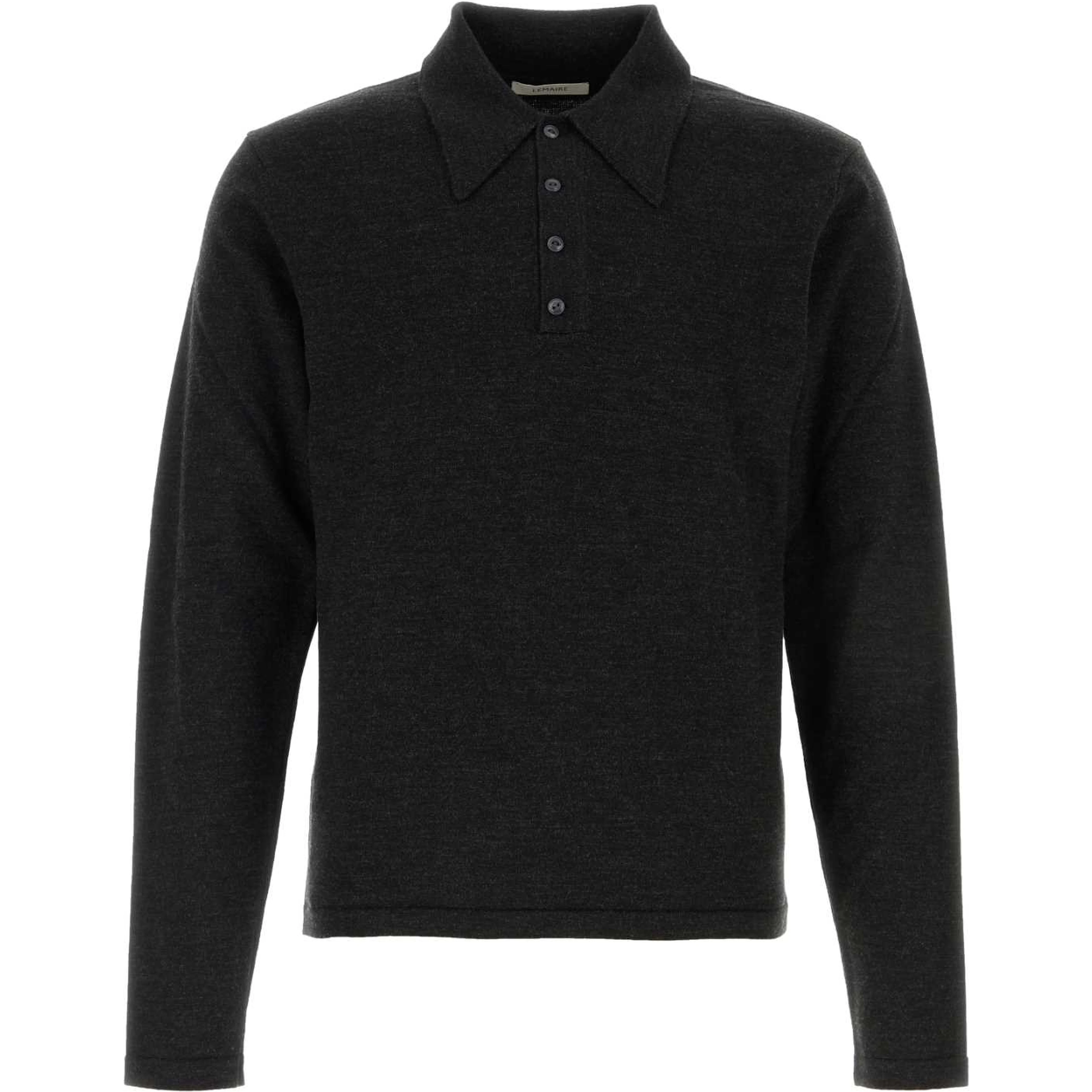 LS KNITTED POLO TOP