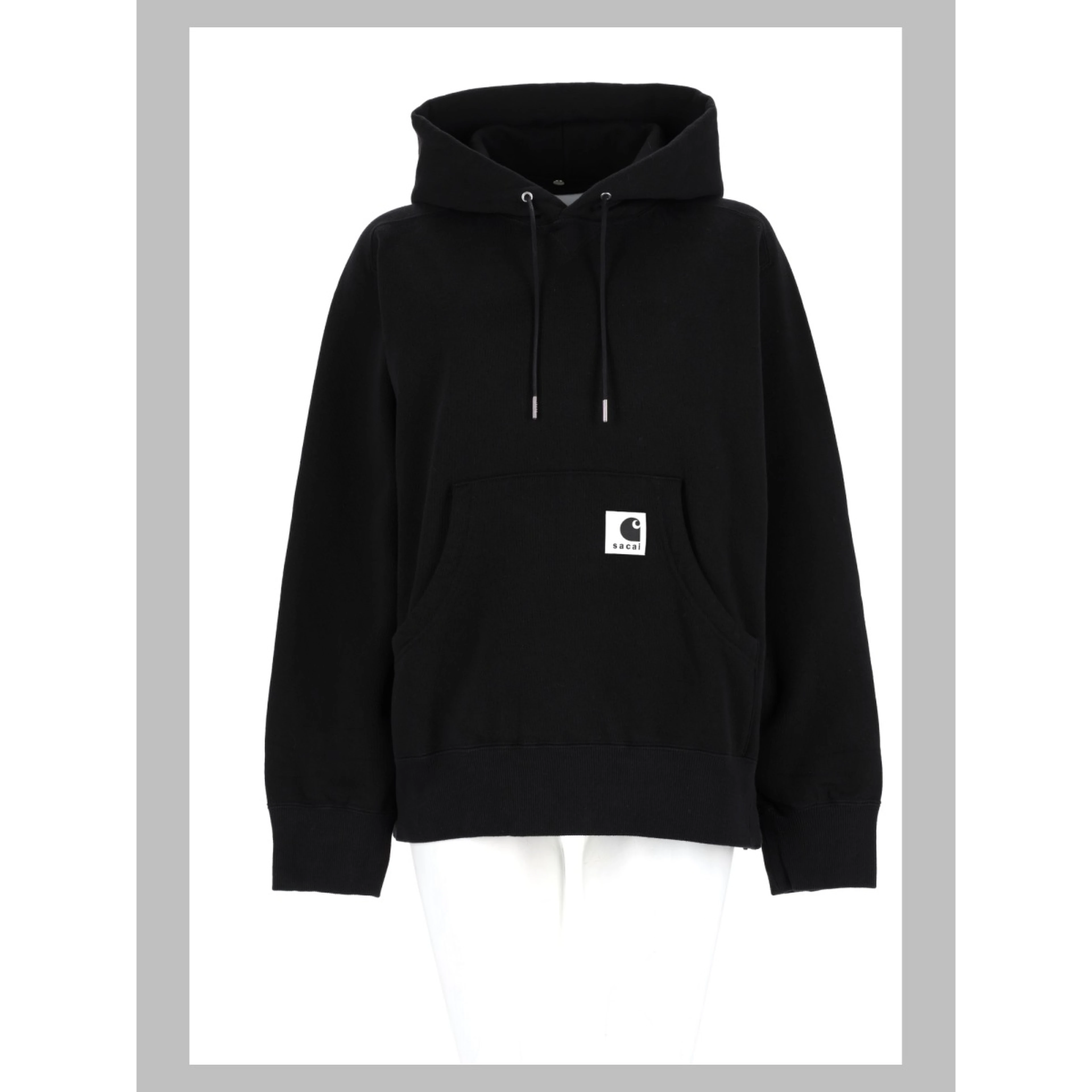 Felpa con Cappuccio e Patch Logo