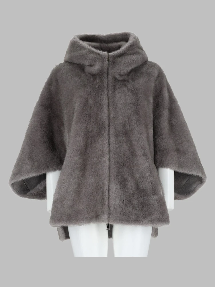 Cappa in Ecopelliccia con Zip