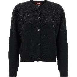 Black Wool Cardigan