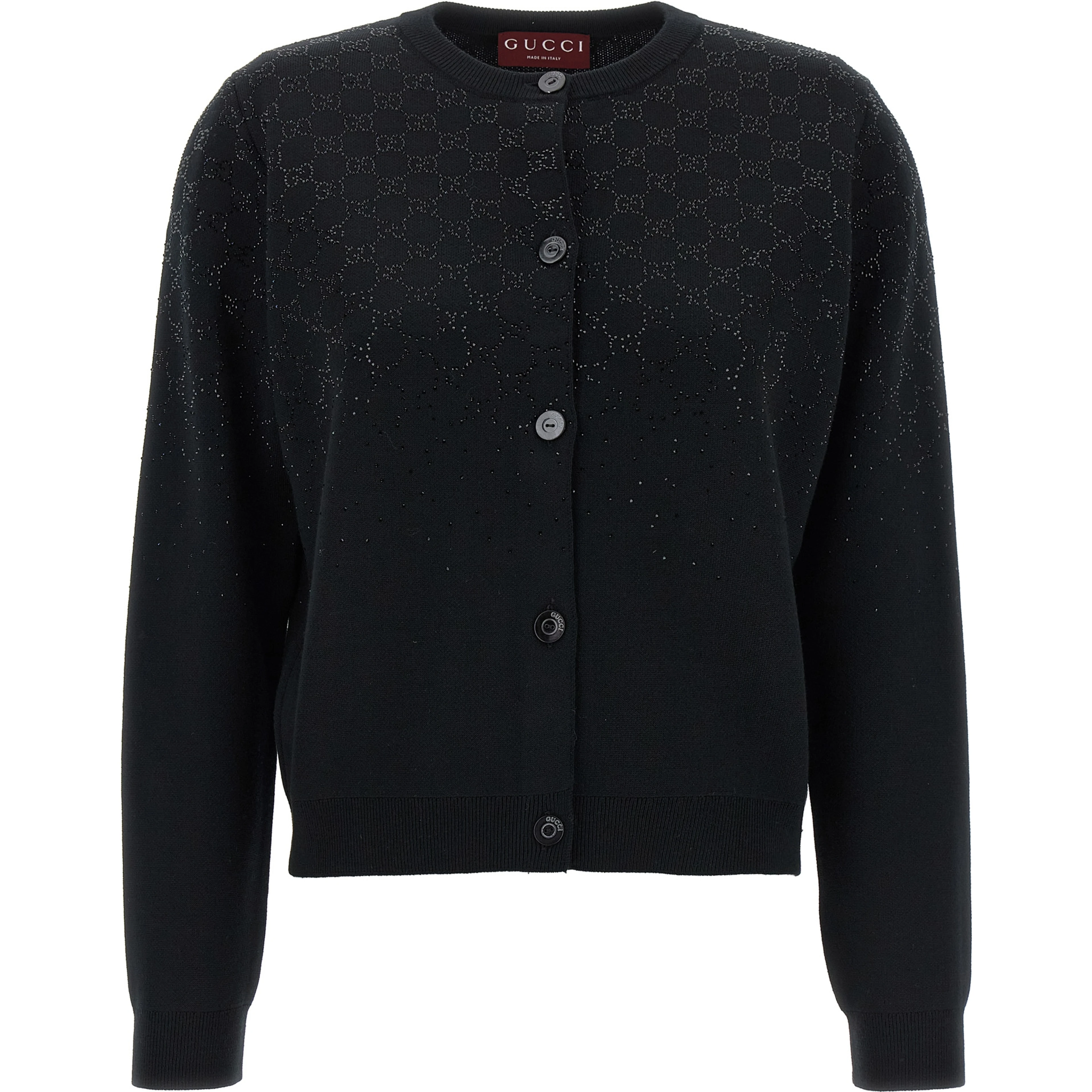 Black Wool Cardigan