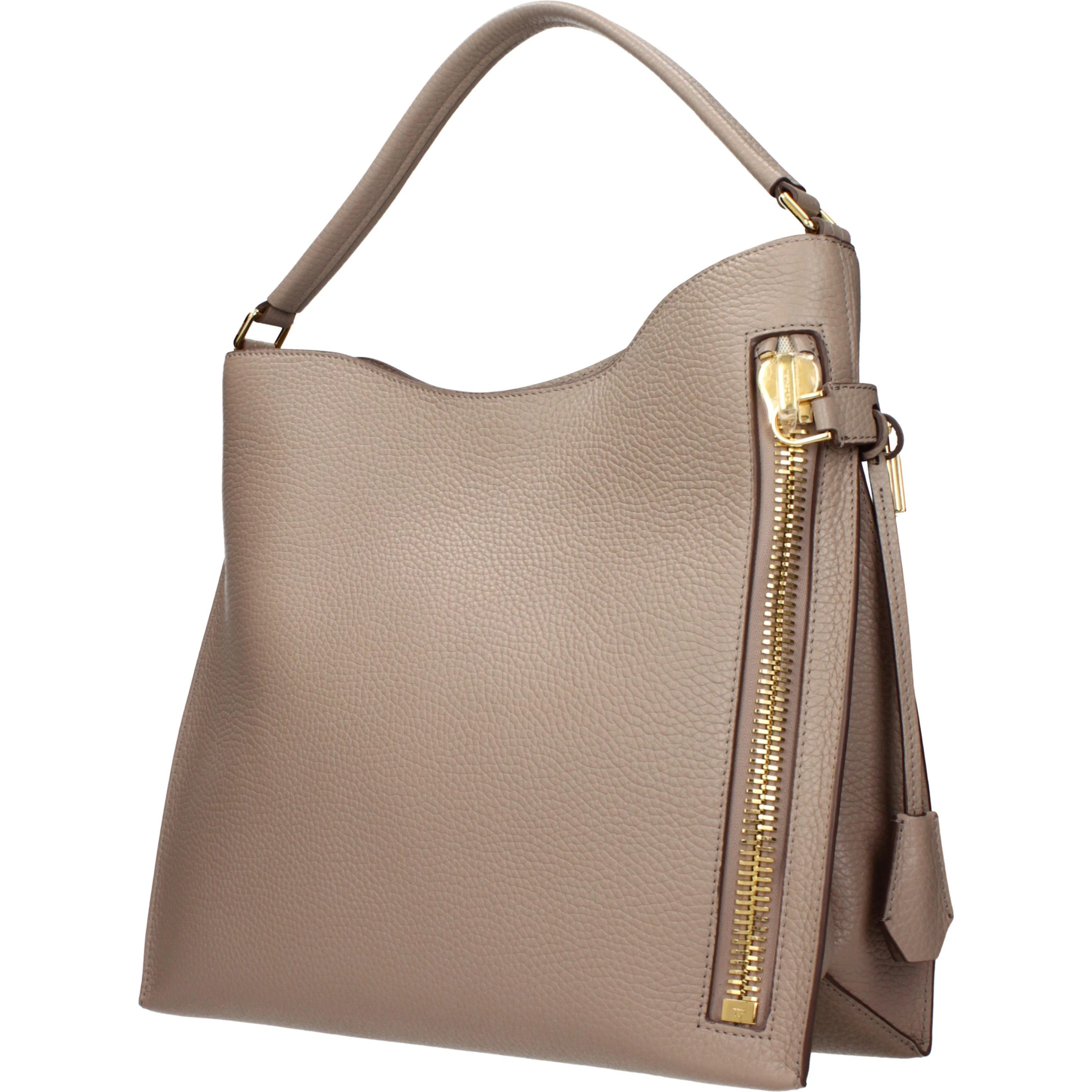 Beige Leather Handbag