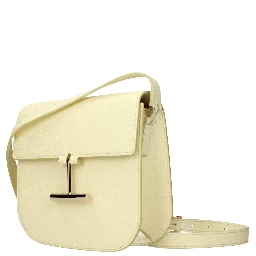 Yellow Leather Crossbody Bag