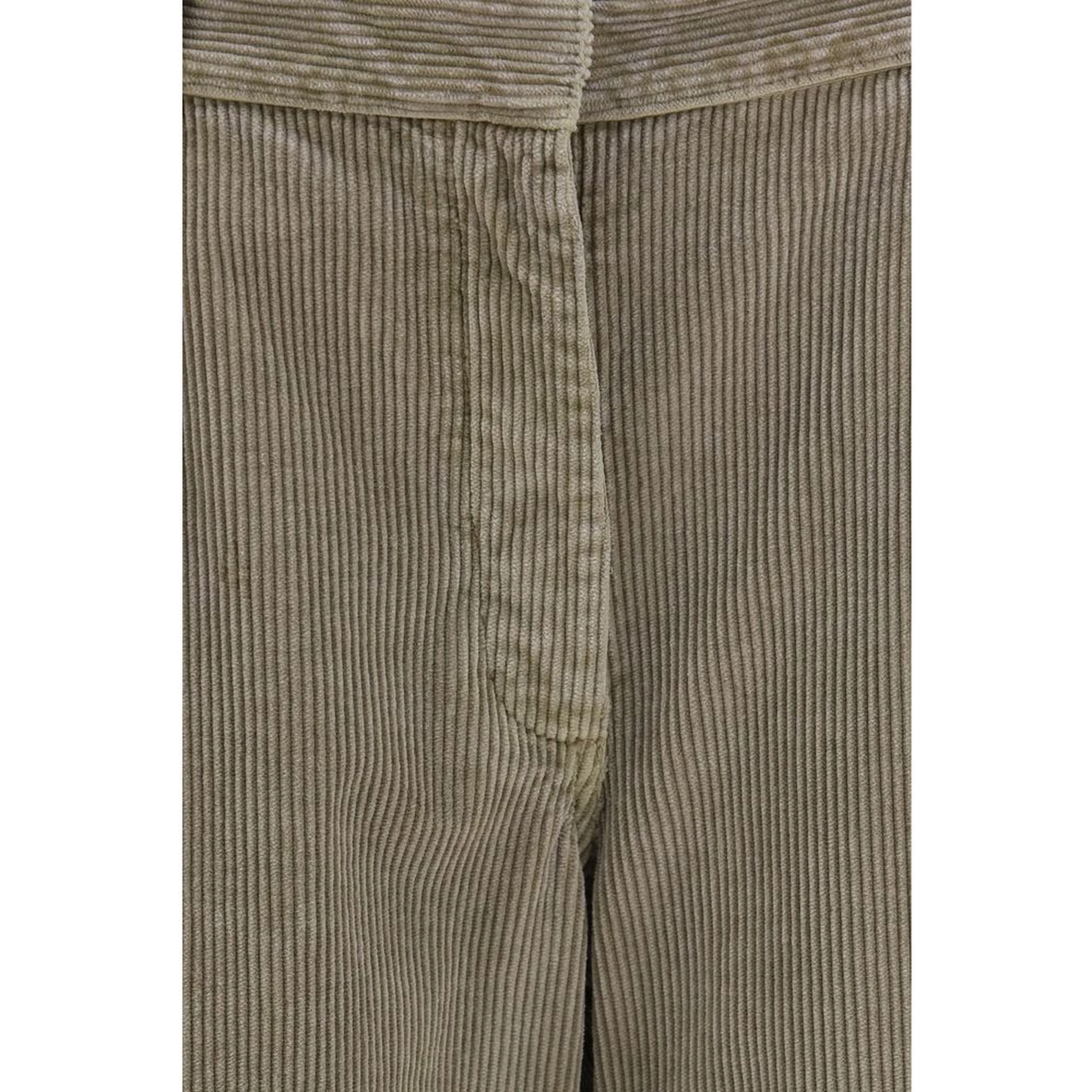 Gray Cotton Casual Pants