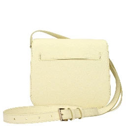 Yellow Leather Crossbody Bag