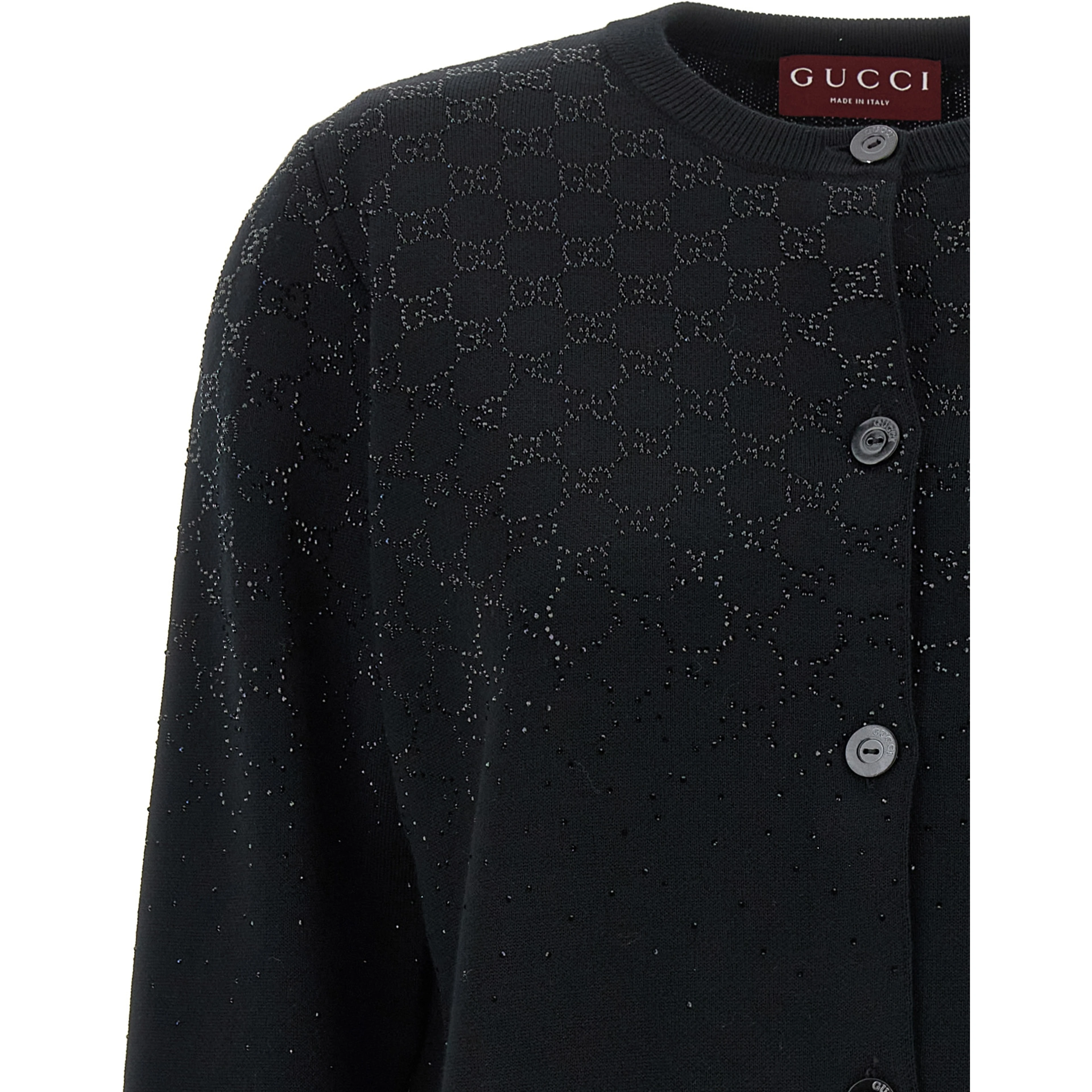 Black Wool Cardigan