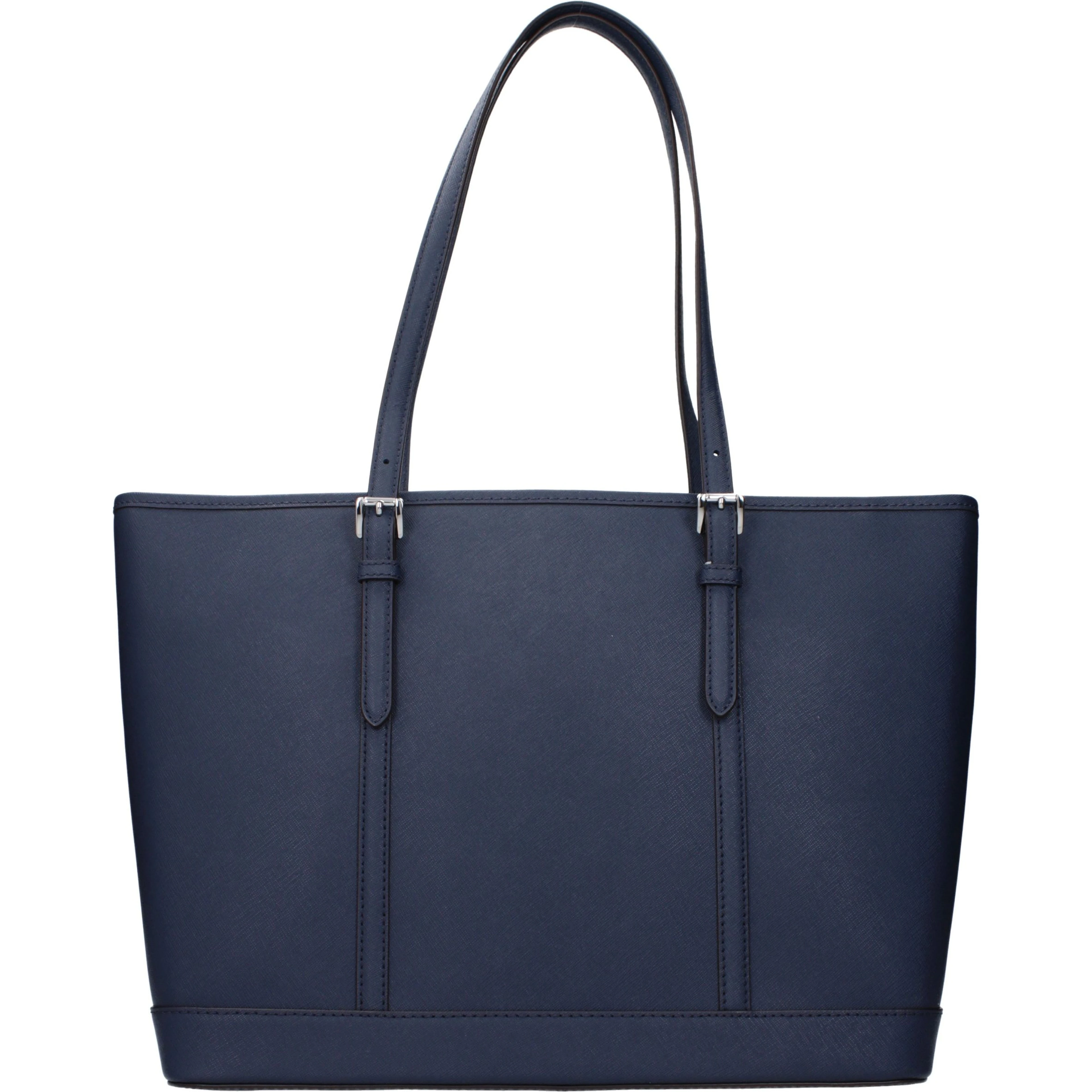 Blue Leather Shoulder Bag