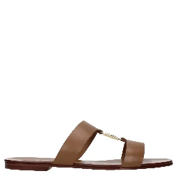 Brown Leather Slippers