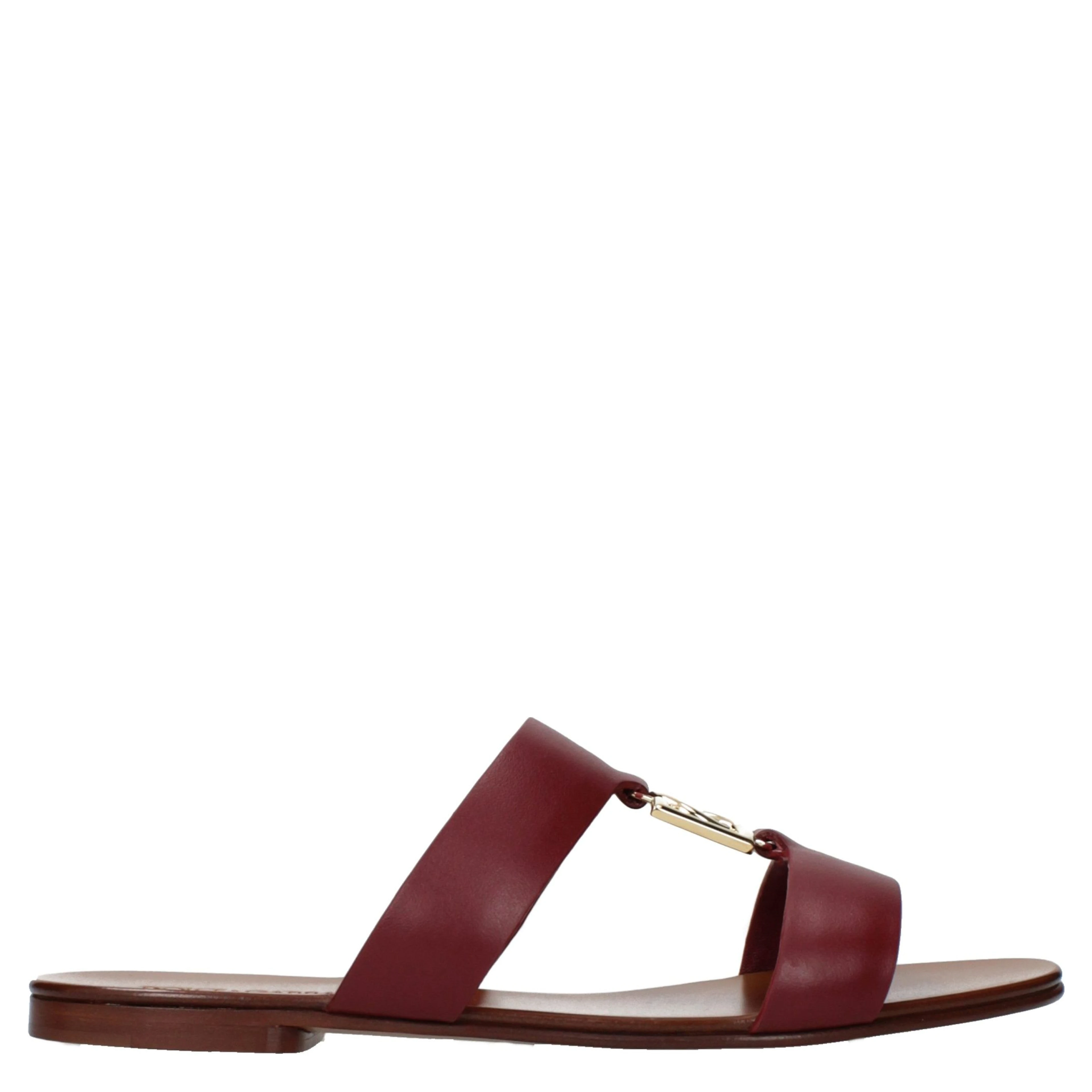 Red Leather Slippers