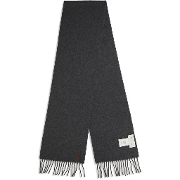 Gray Wool Oves Aries Foulard