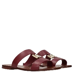 Red Leather Slippers