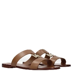 Brown Leather Slippers