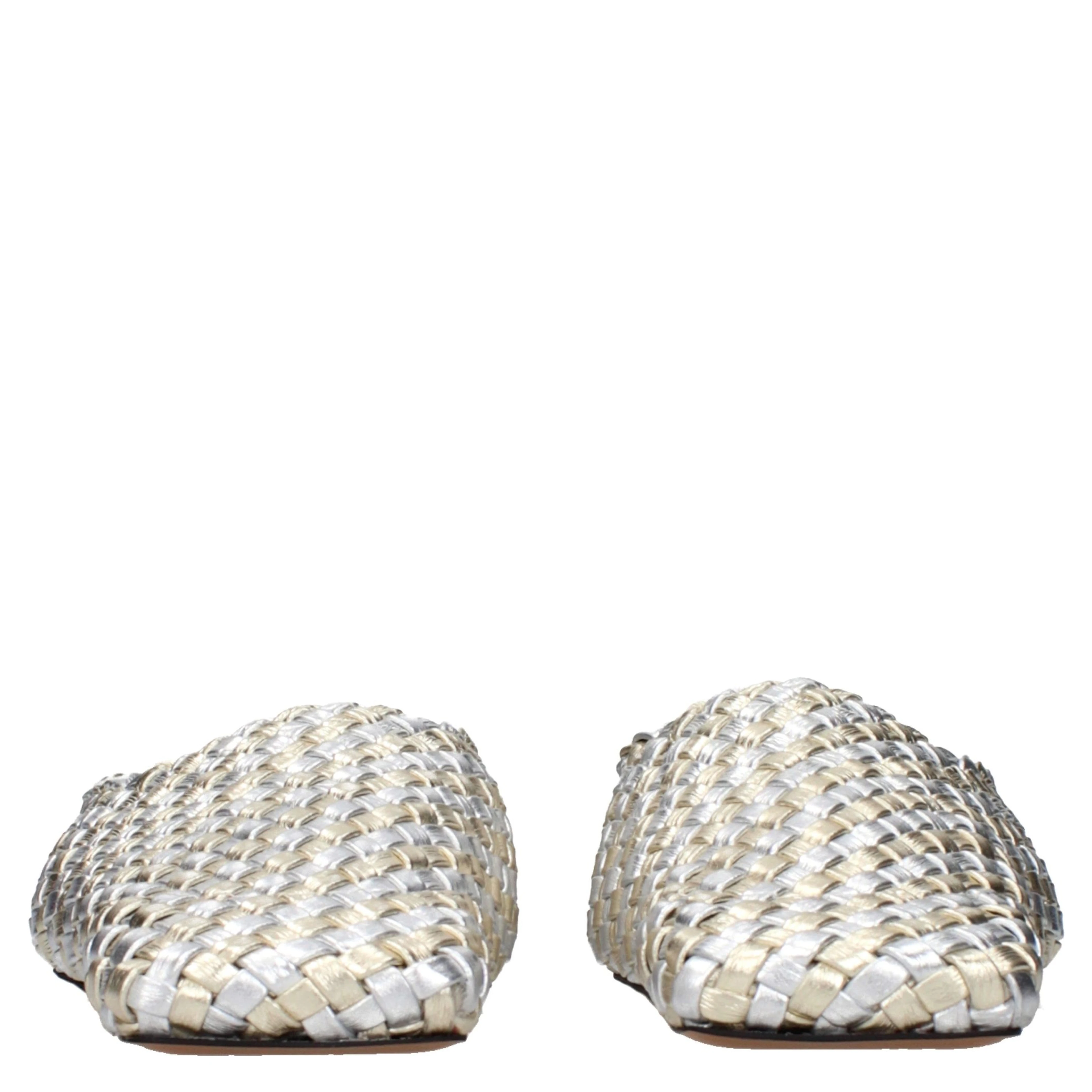 Gray Leather Slippers