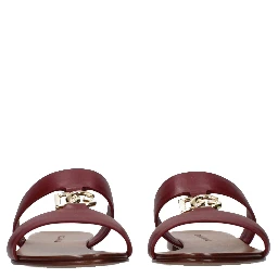 Red Leather Slippers