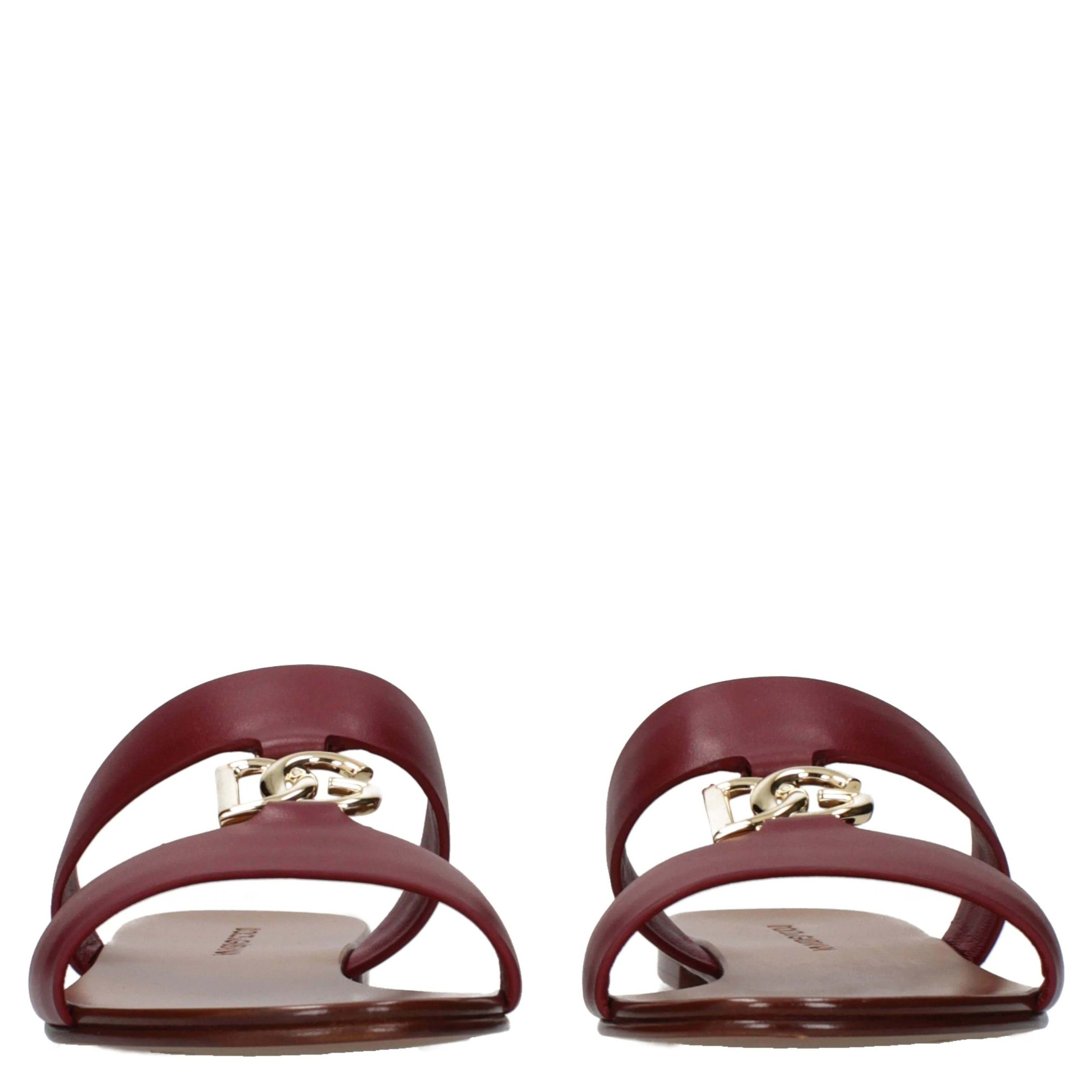 Red Leather Slippers