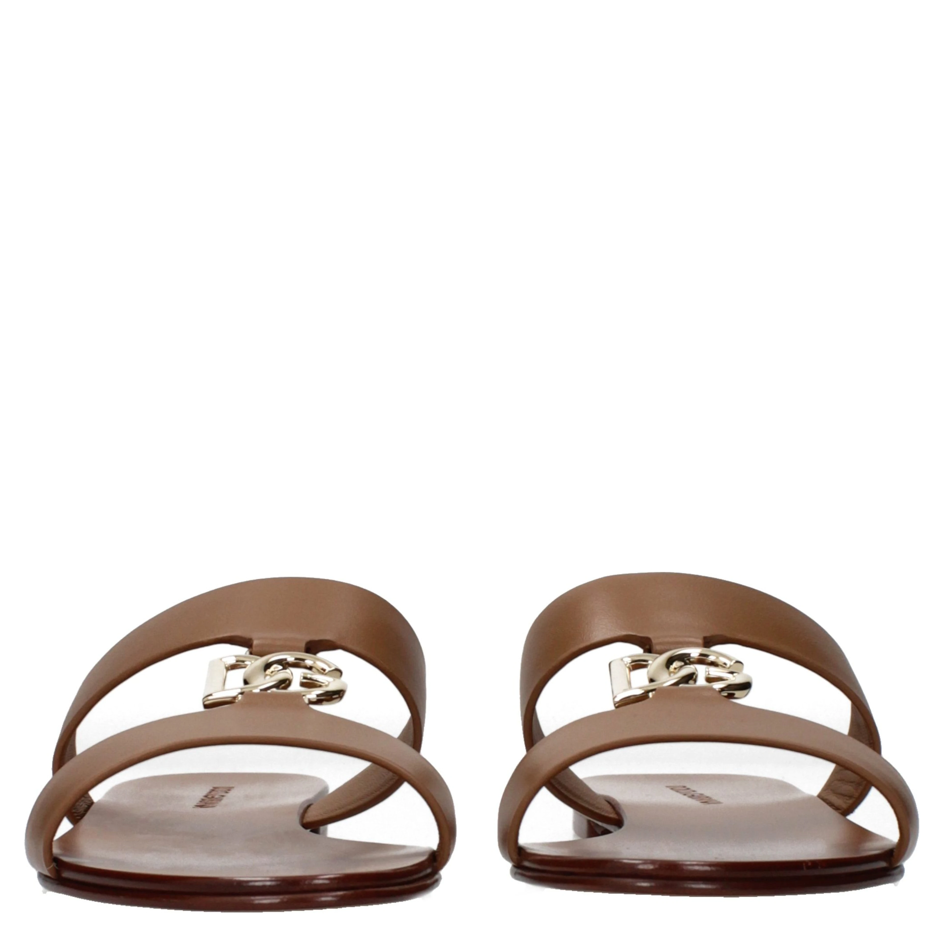 Brown Leather Slippers