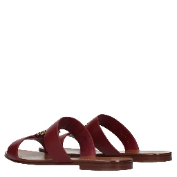 Red Leather Slippers