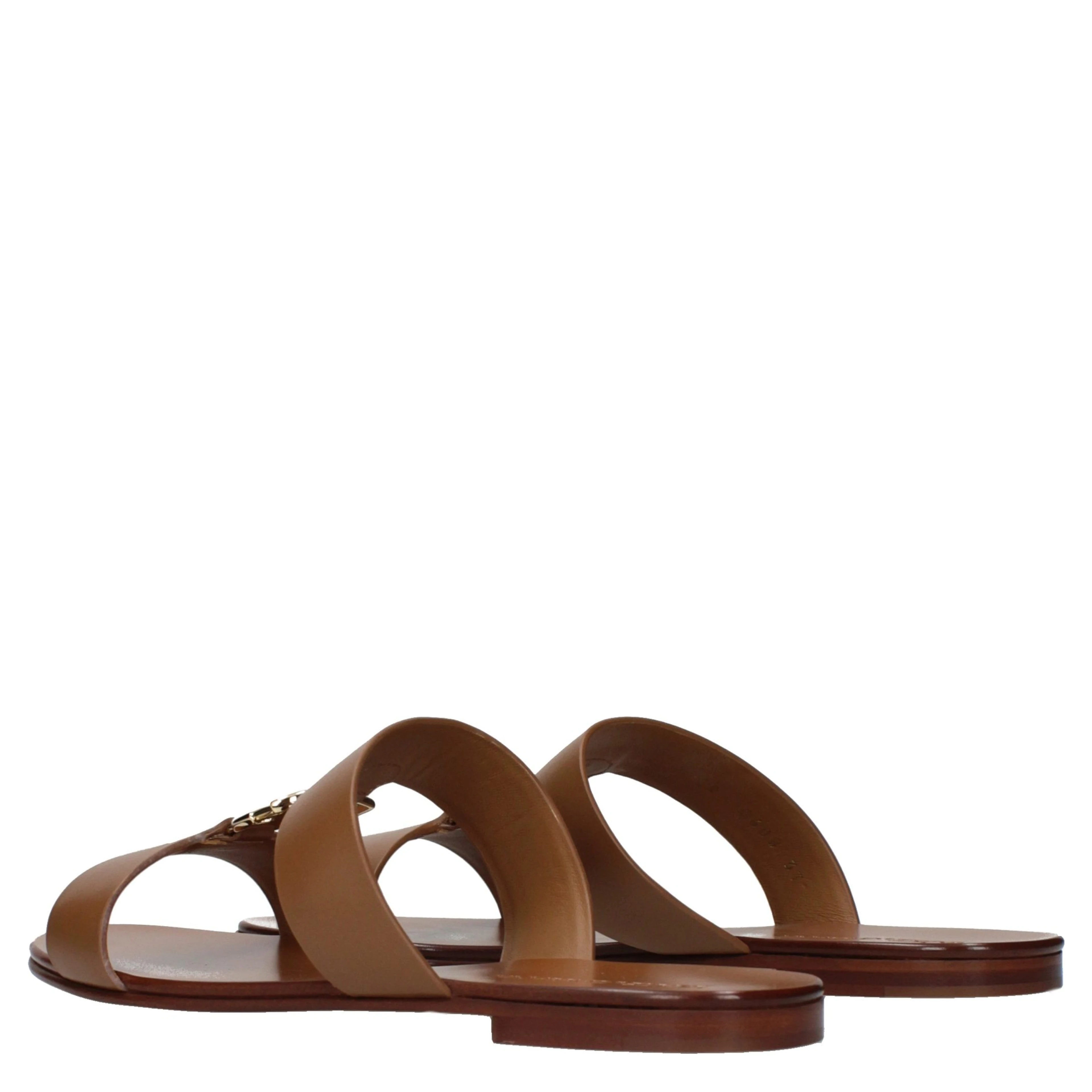 Brown Leather Slippers
