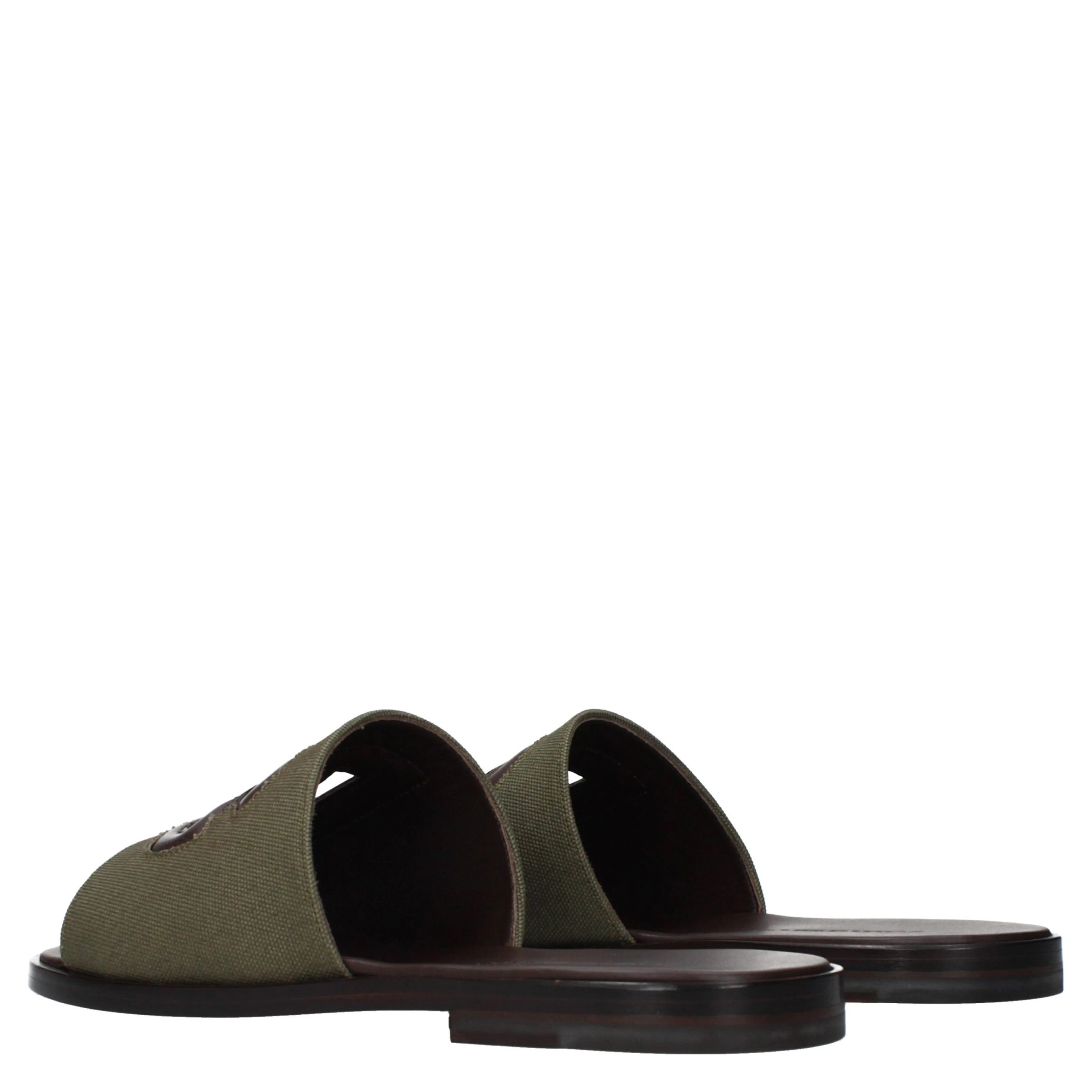 Green Fabric Slippers