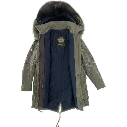 Green Cotton Women Jacket