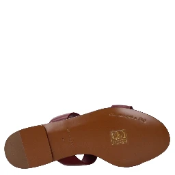 Red Leather Slippers
