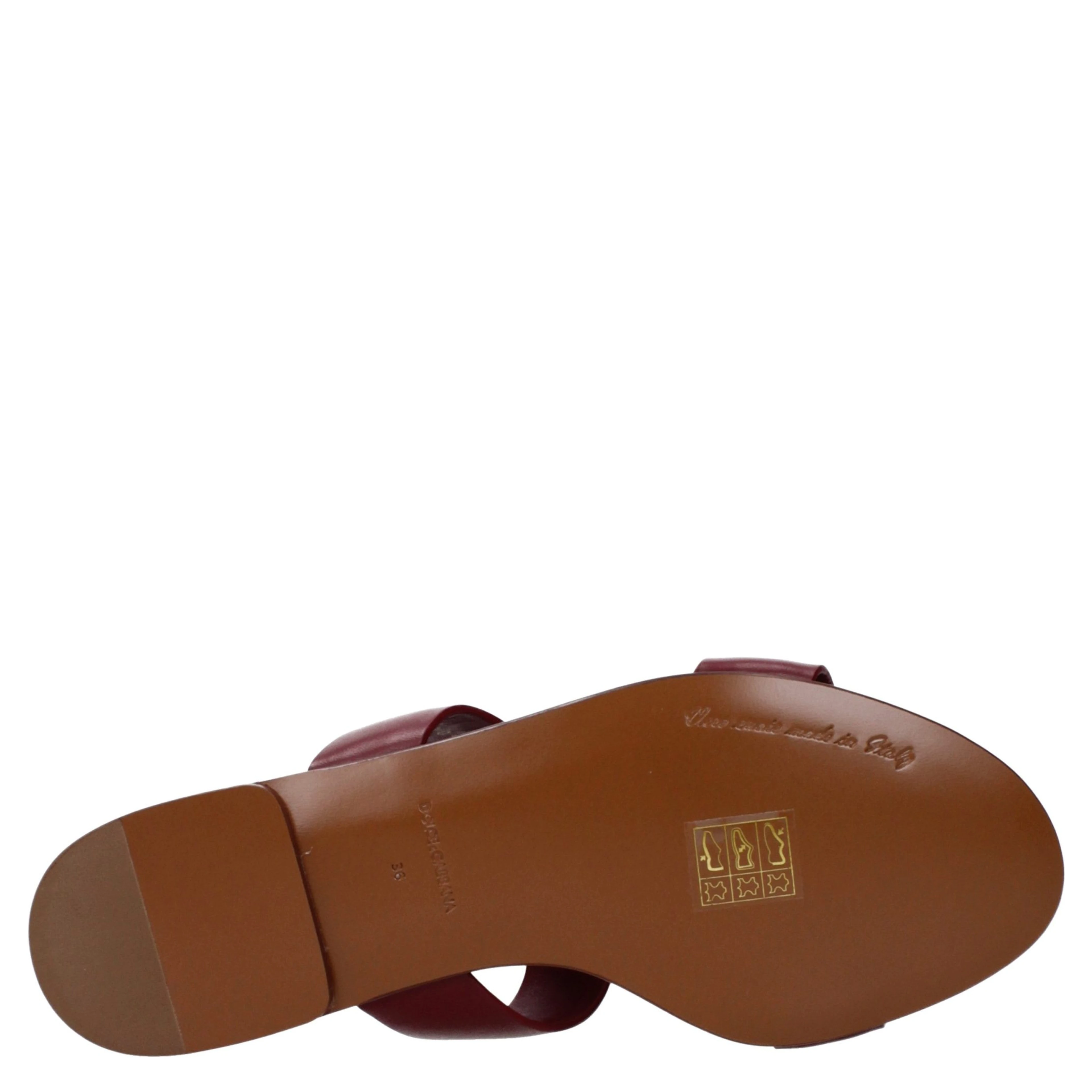 Red Leather Slippers