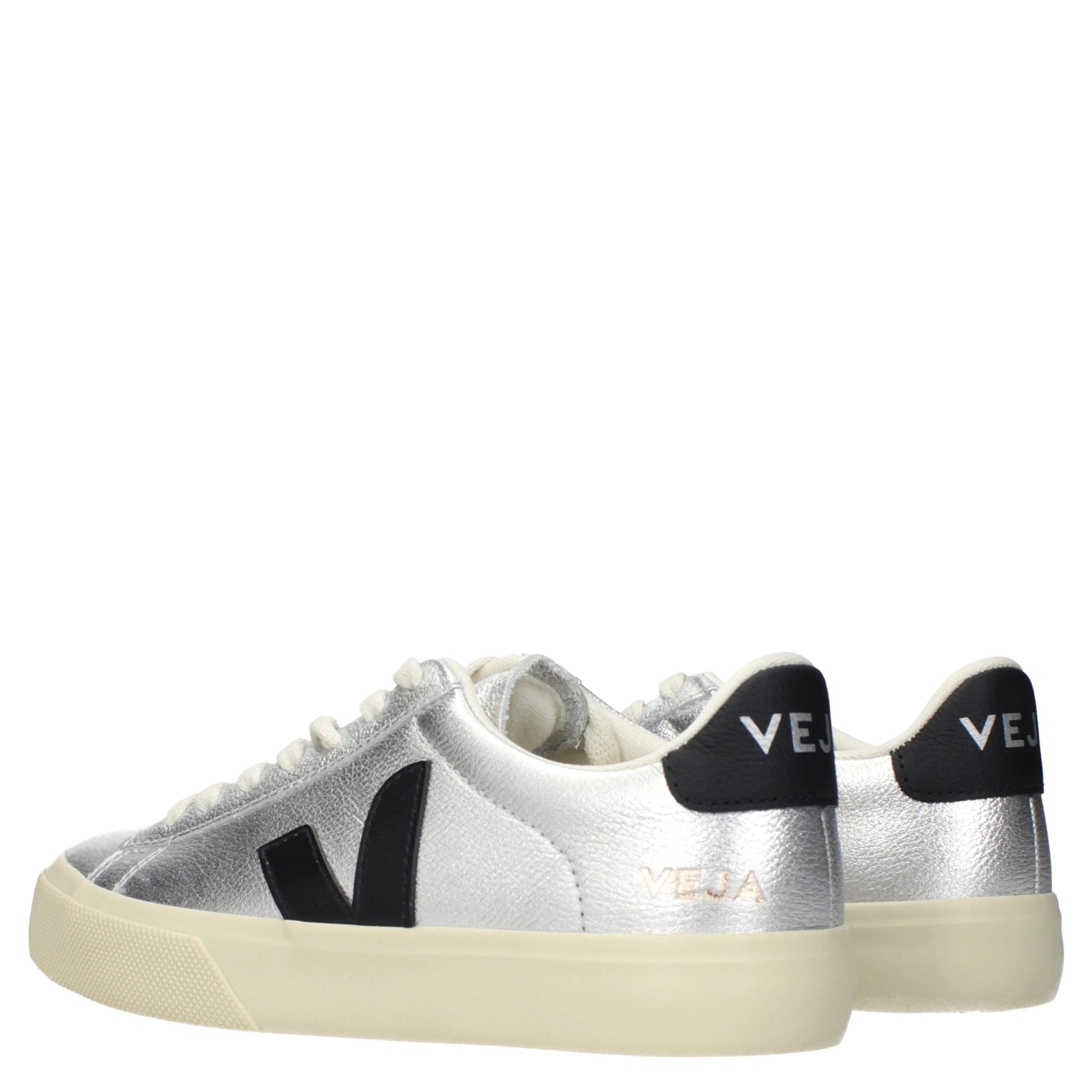 Gray Leather Low Top Sneakers