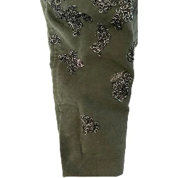 Green Cotton Women Jacket