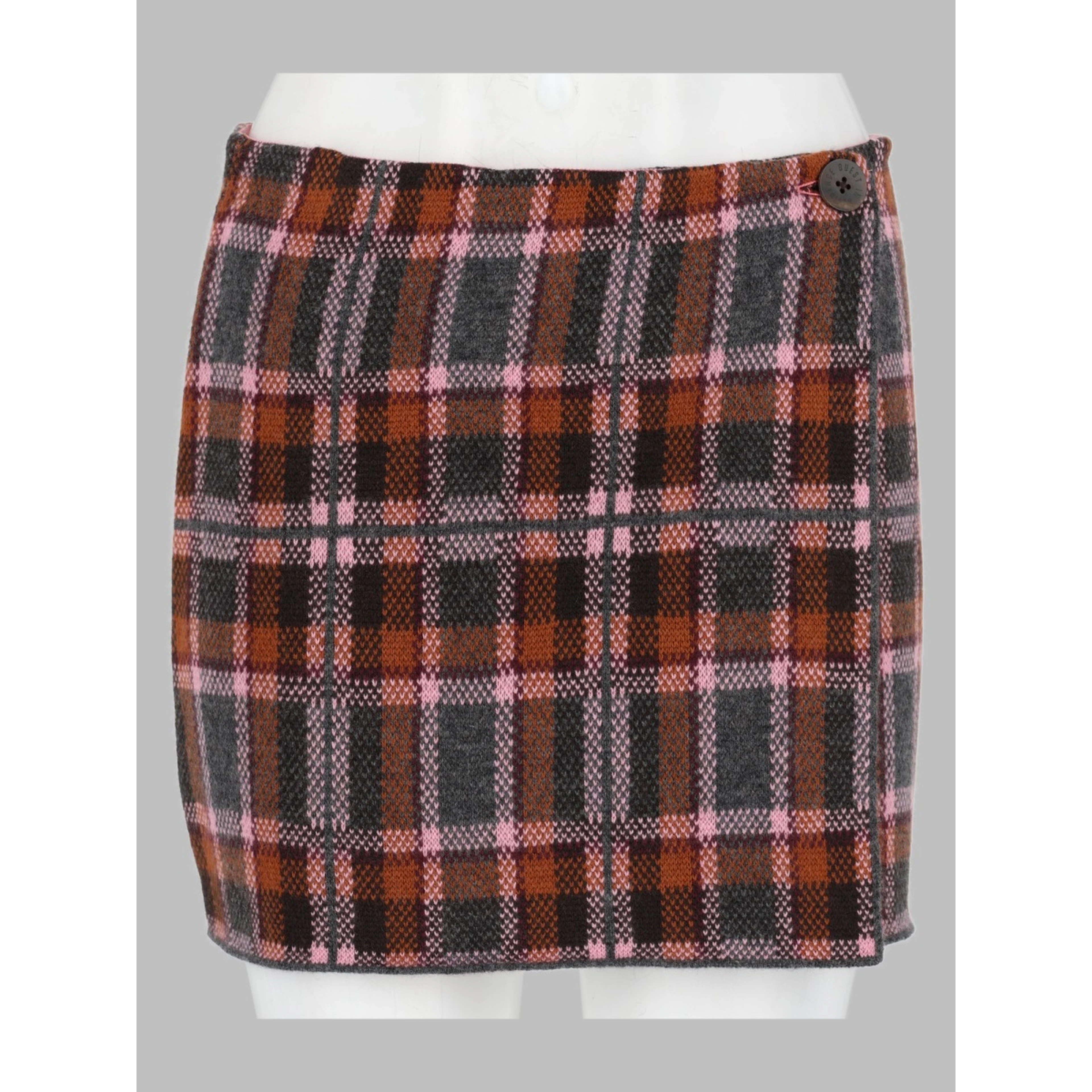 Mini Gonna con Motivo Tartan
