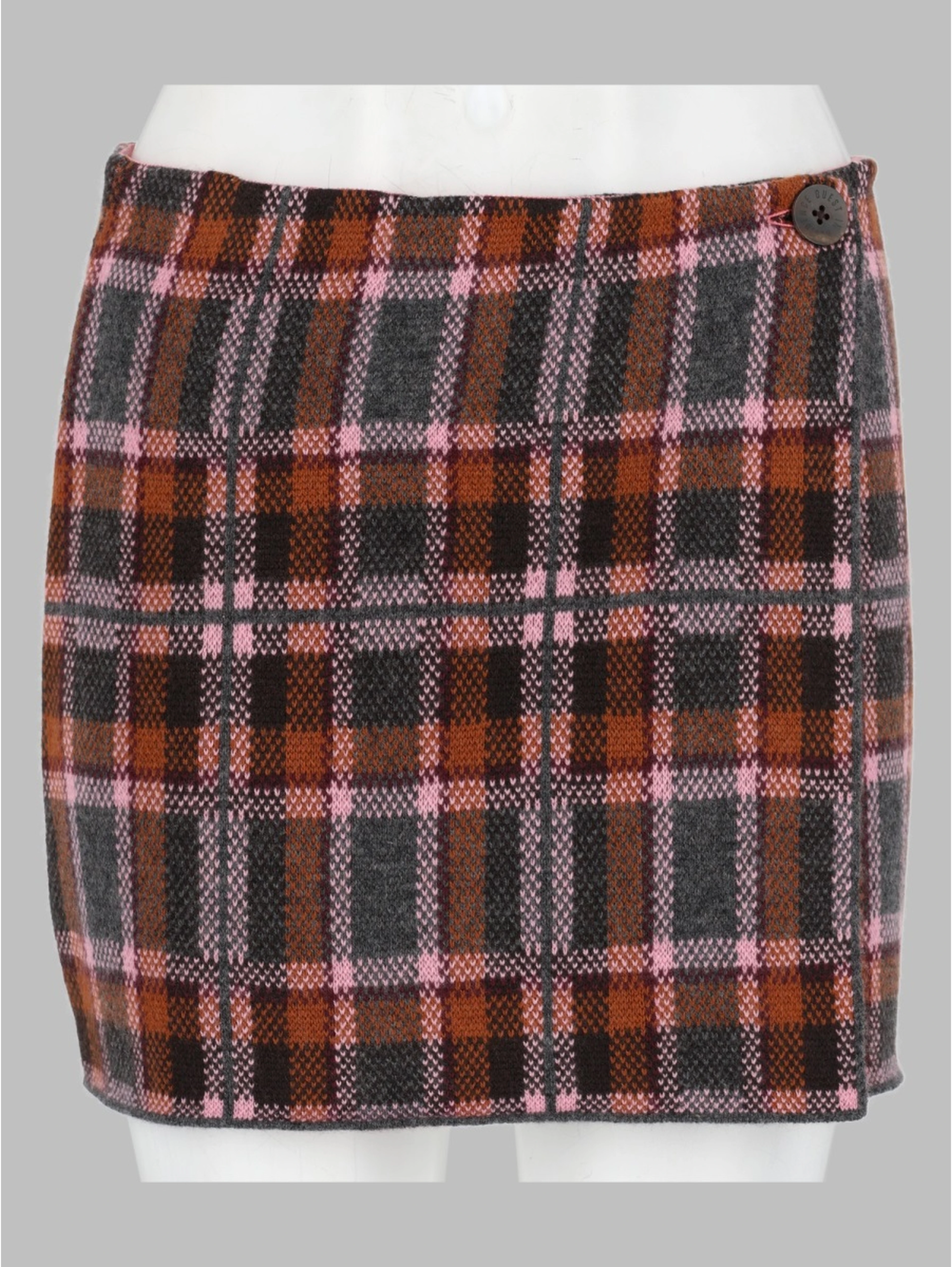 Mini Gonna con Motivo Tartan