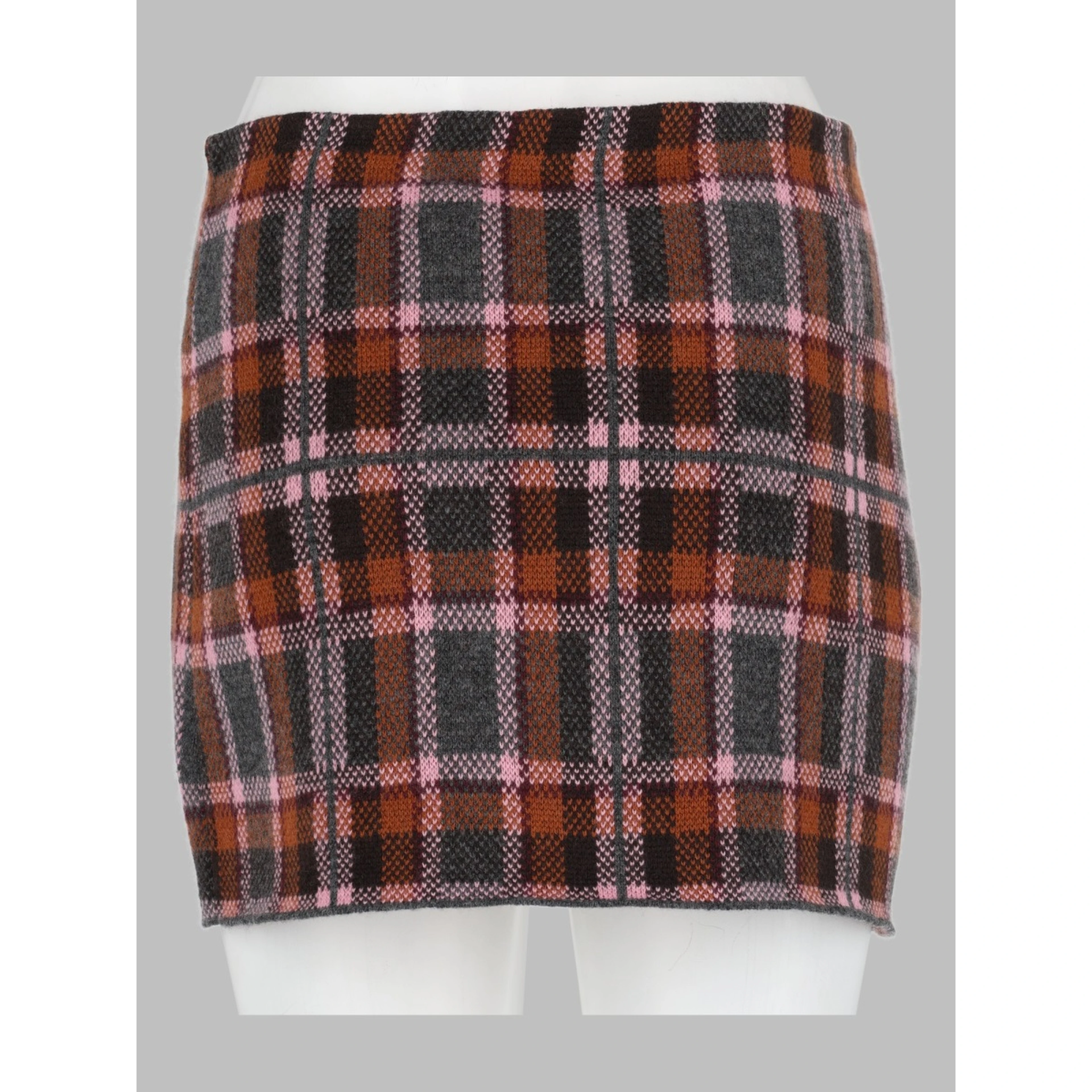 Mini Gonna con Motivo Tartan
