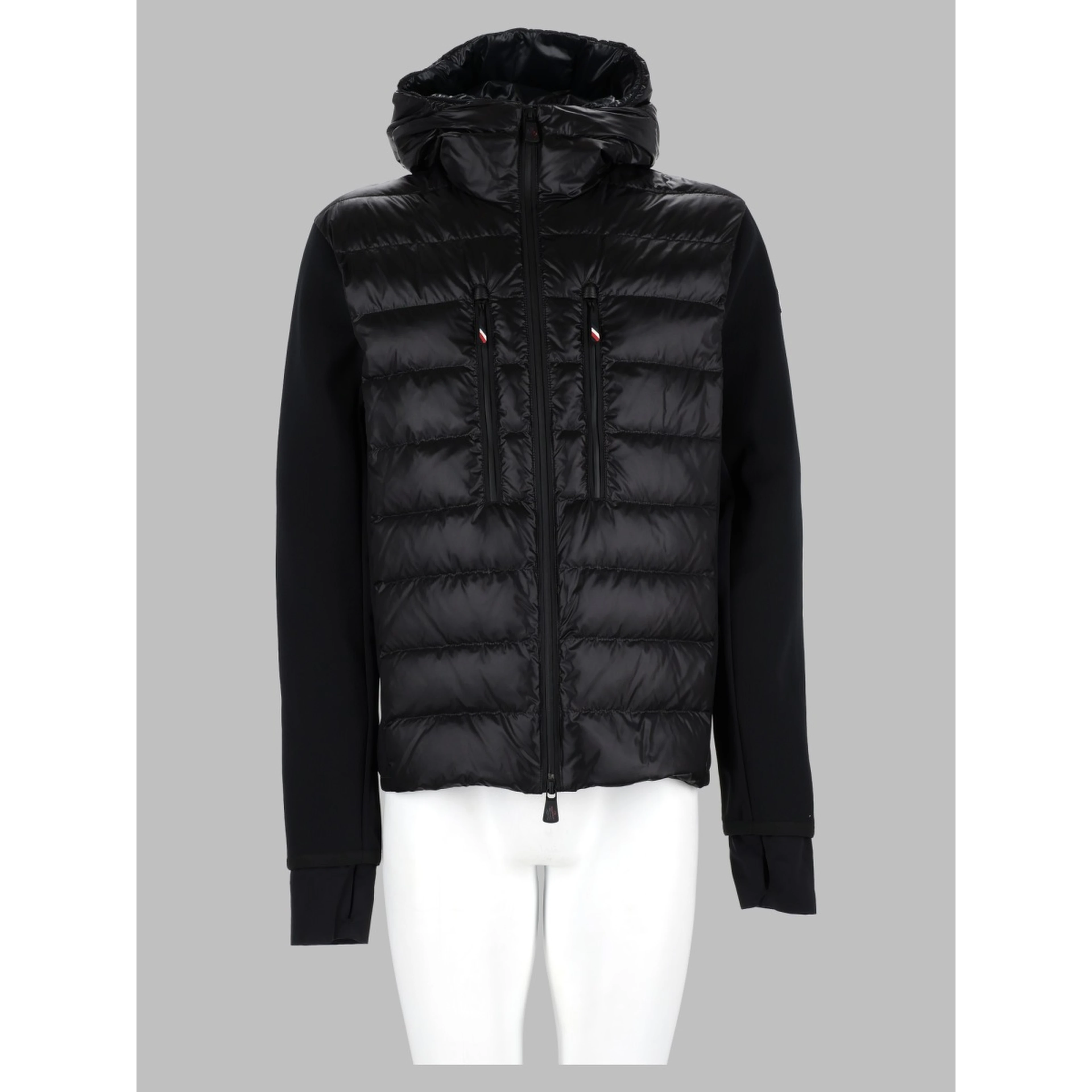 Cardigan Imbottito Con Cappuccio e Zip