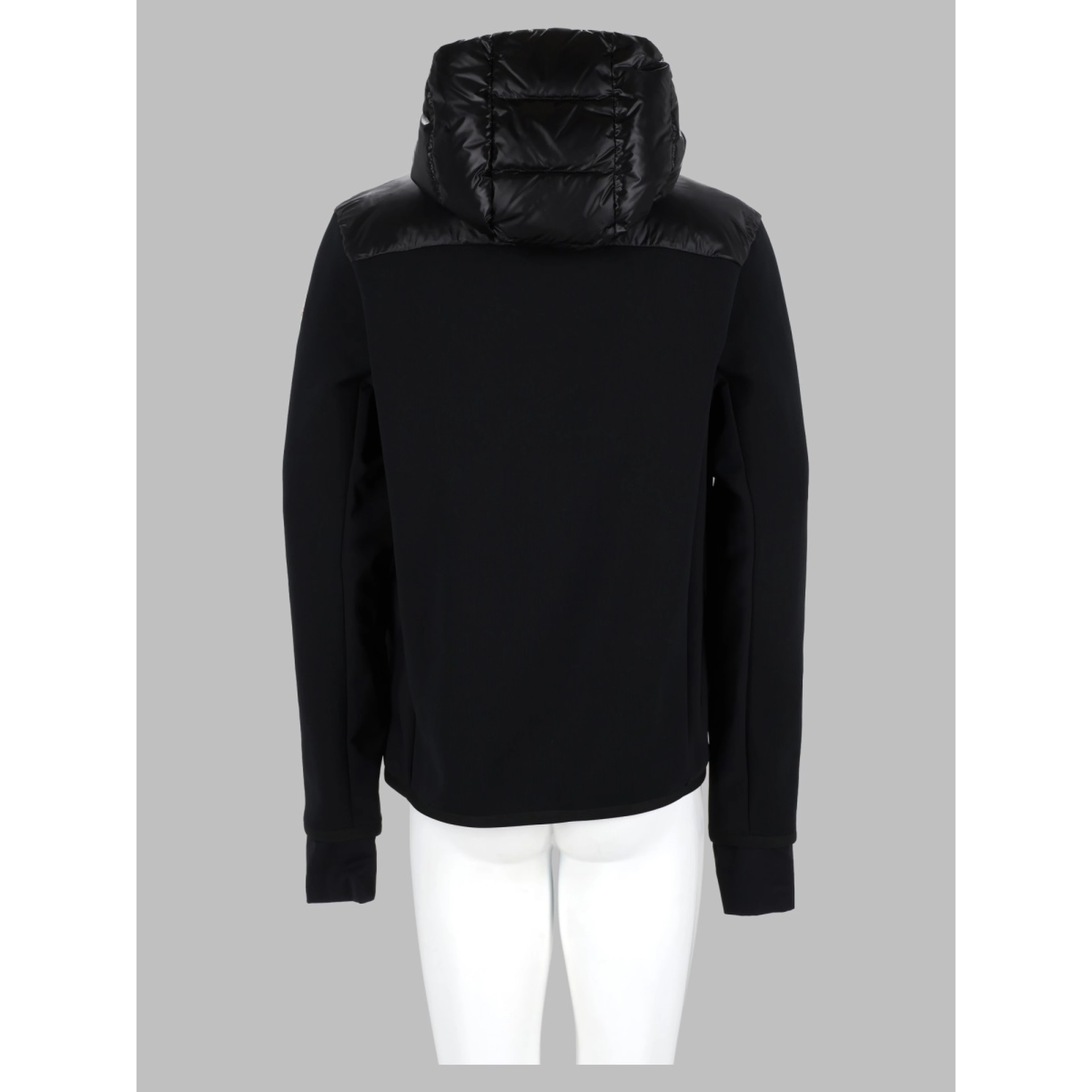 Cardigan Imbottito Con Cappuccio e Zip