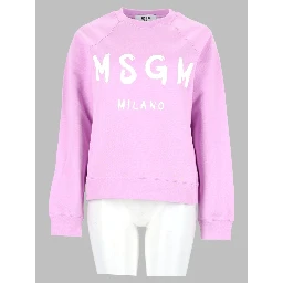 Felpa In Cotone Con Logo