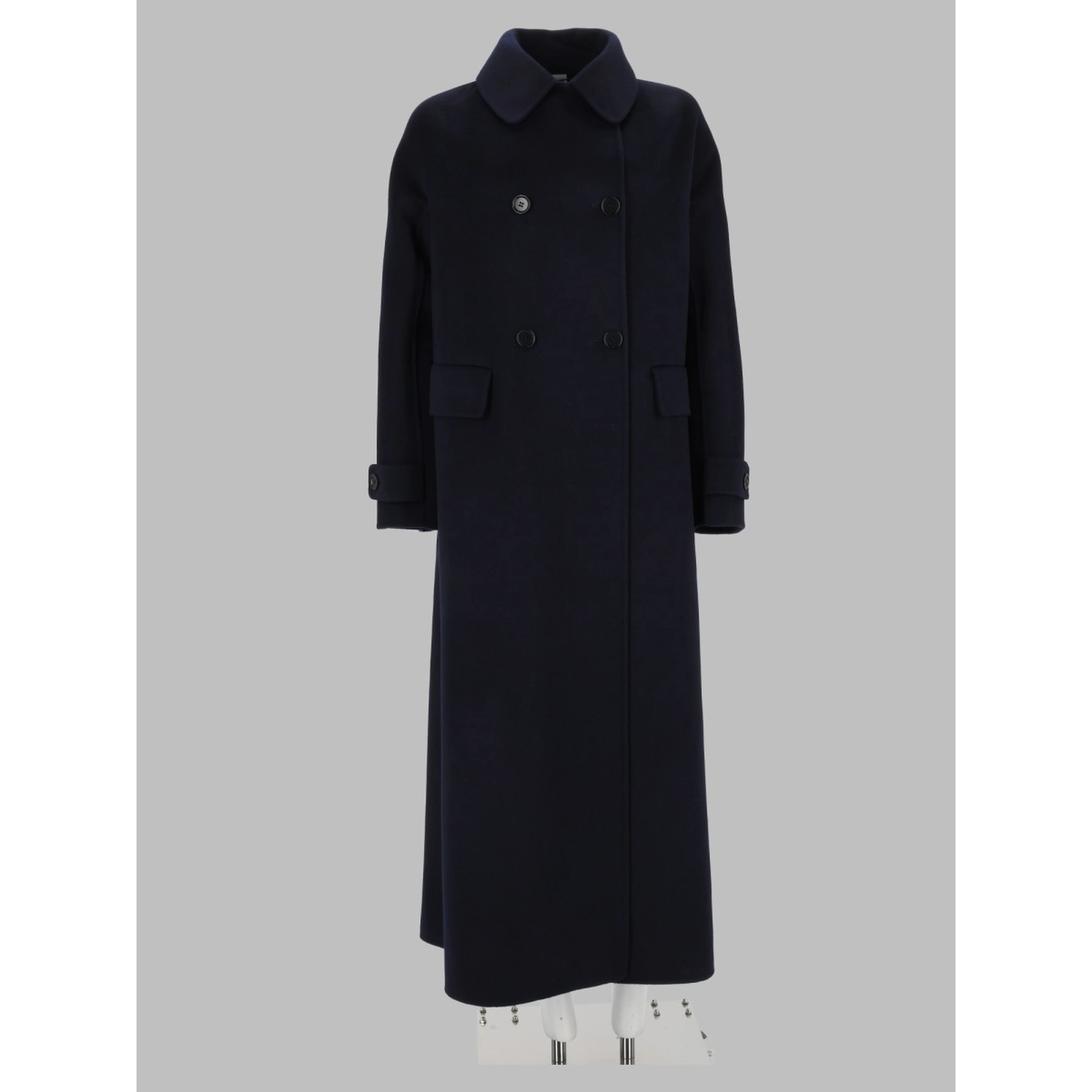 Cappotto in Double di Lana Effetto Beaver