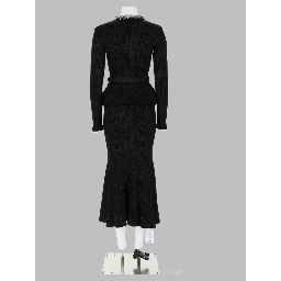 Abito Midi a Coste in Lurex