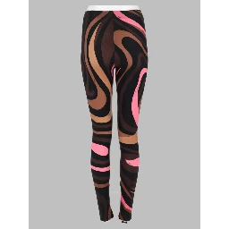 Leggings In Stampa Marmo