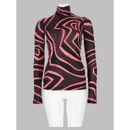 T-Shirt in Jersey con Stampa "Labirinto"