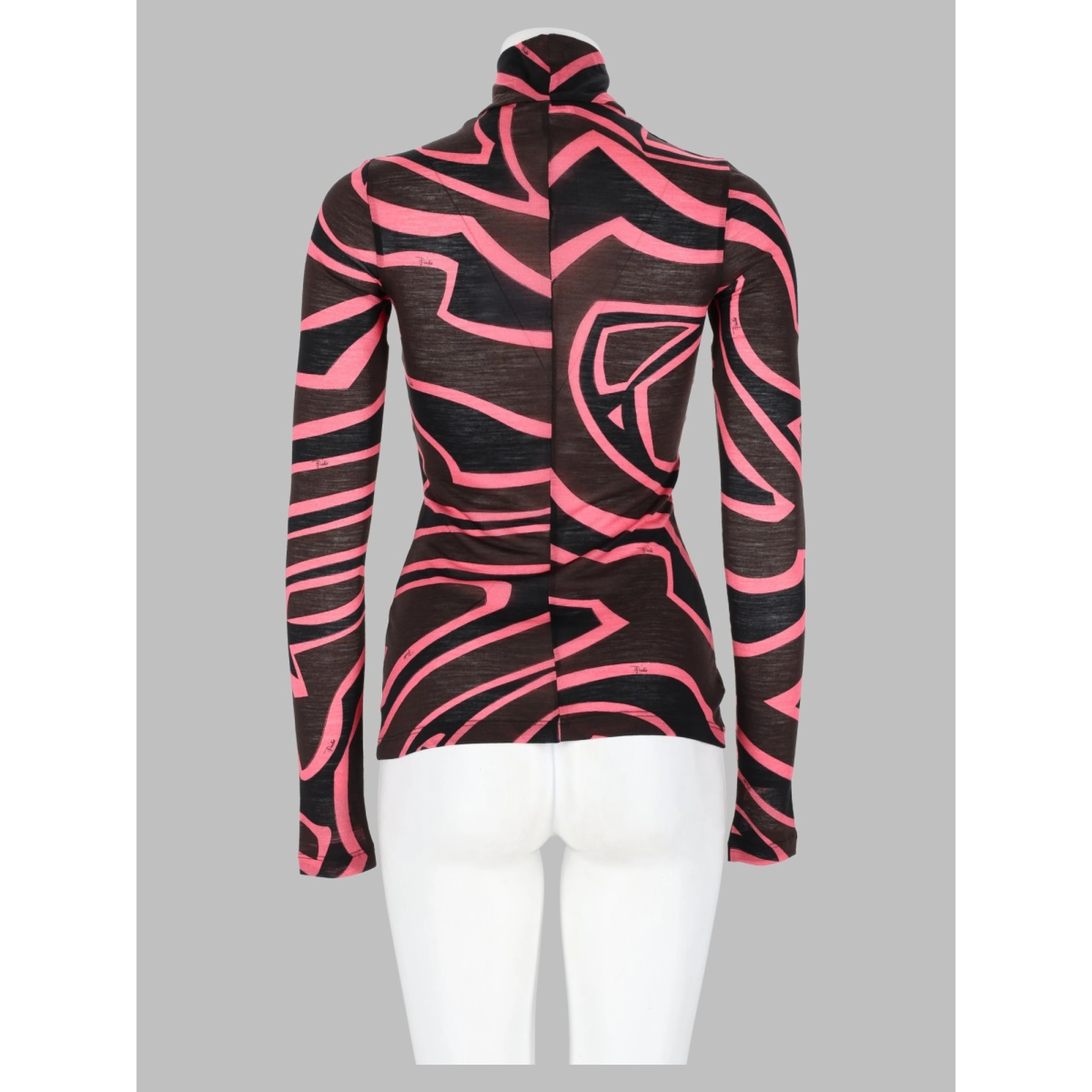 T-Shirt in Jersey con Stampa "Labirinto"