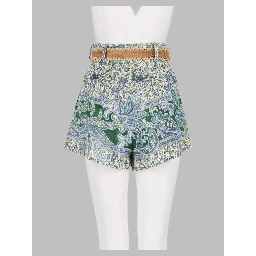 paisley ottie tuck shorts