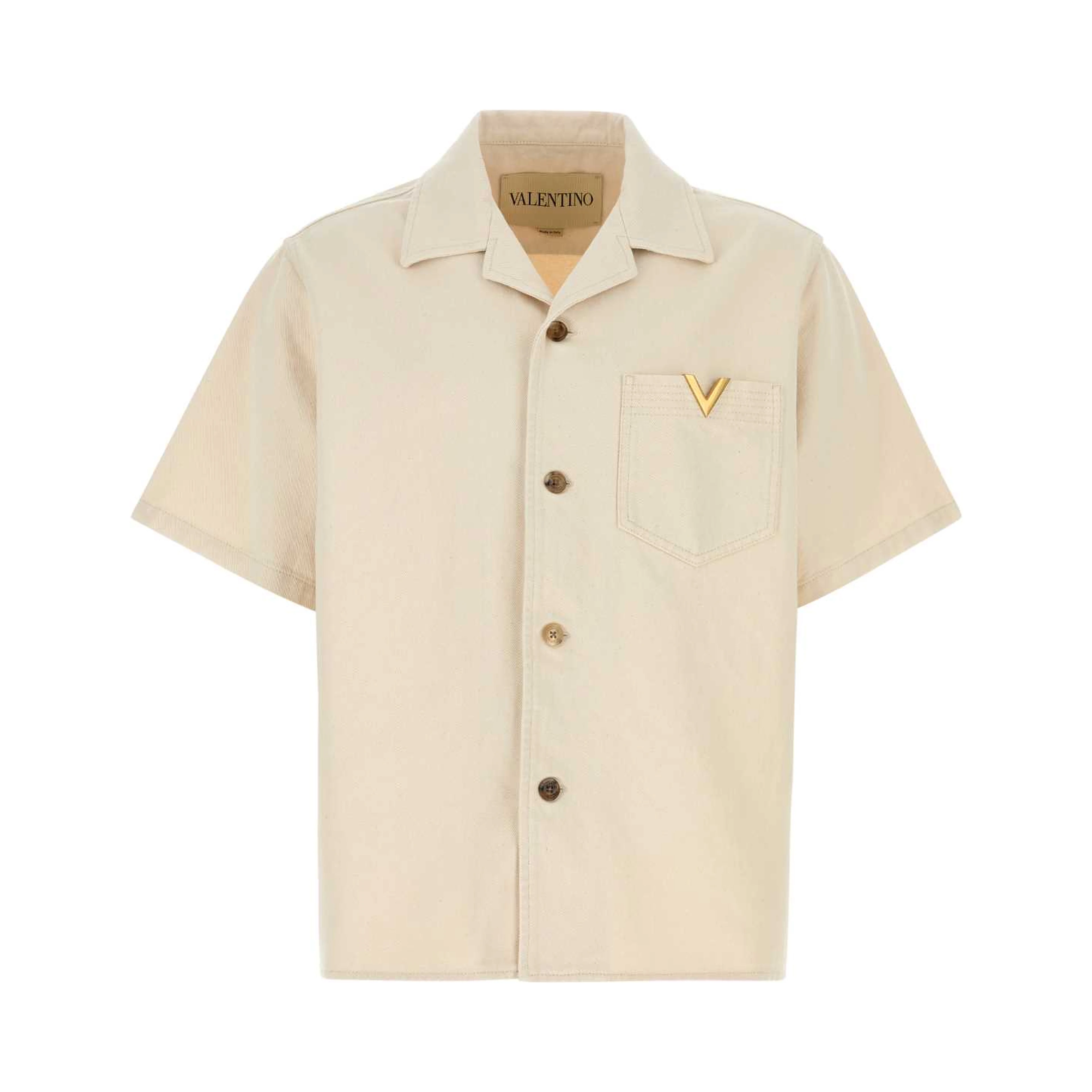 CAMICIA M/CORTE DENIM | V
