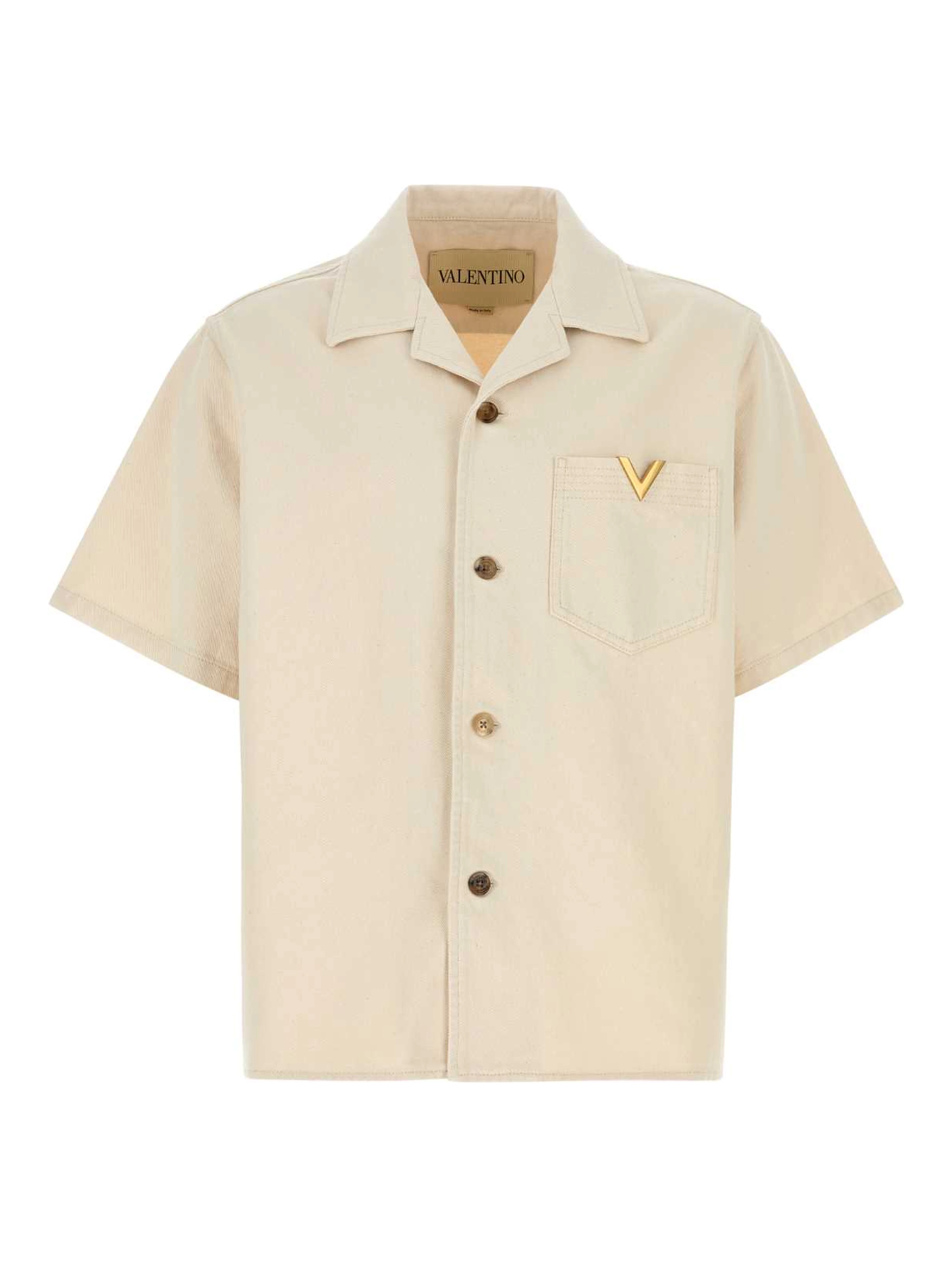 CAMICIA M/CORTE DENIM | V