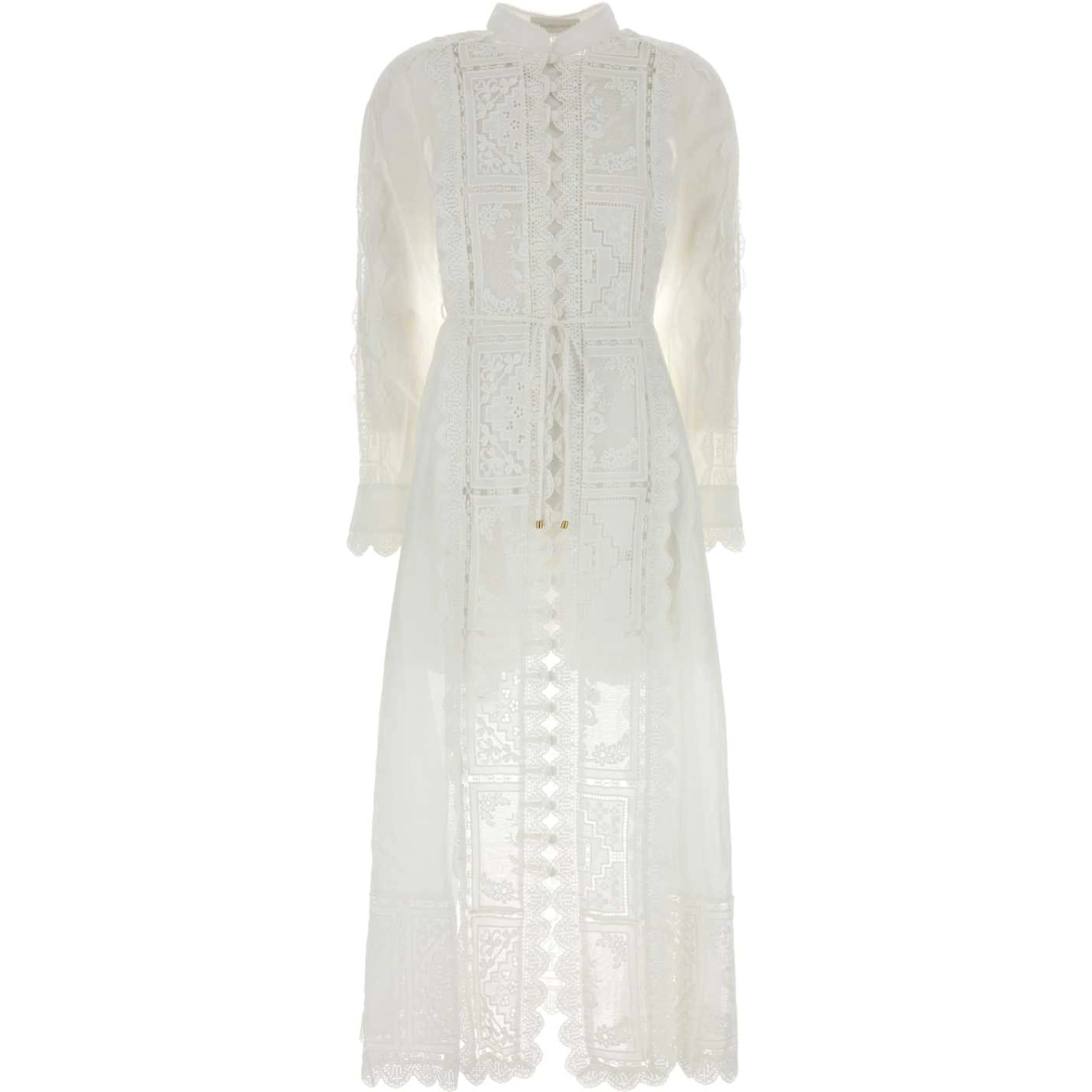 ASTER EMBROIDERED MIDI DRESS